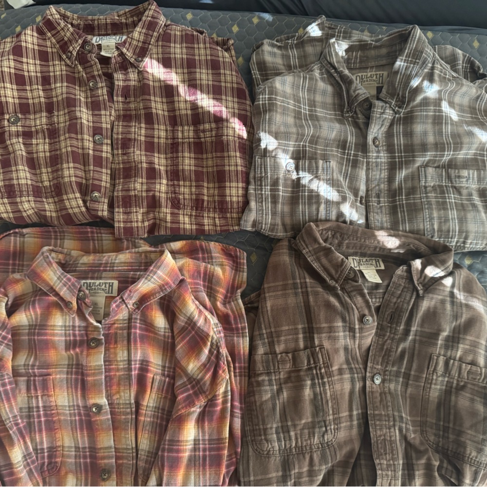 4 Duluth Trading Co Plaid Shirt